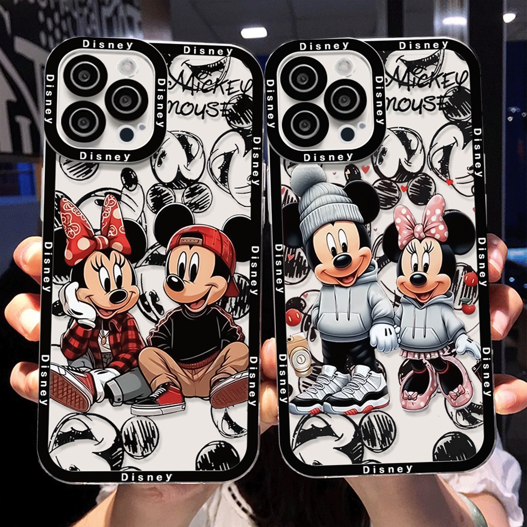 Capinha Capa Material transparente TPU Padrão Disney Motorola Moto G04 G7 G15 G2