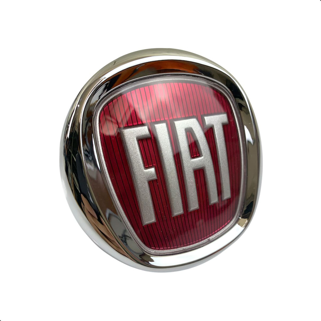 Emblema Dianteiro Escudo Fiat 51804366 Vermelho
