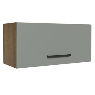Armário Aéreo de Cozinha Agata 70cm 1 Porta Rustic Cinza em Oferta na Shopee