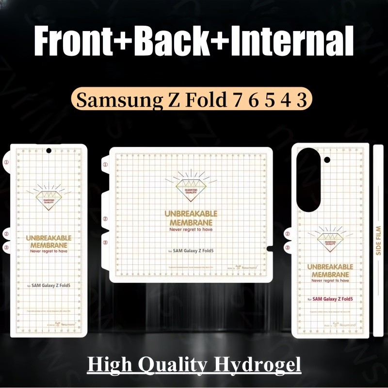 Filme De Hidrogel De Alta Qualidade Para Samsung Galaxy Z Fold 7 6 5 4 3 Capa Completa Protetor De Tela Frontal Traseira em Oferta na Shopee