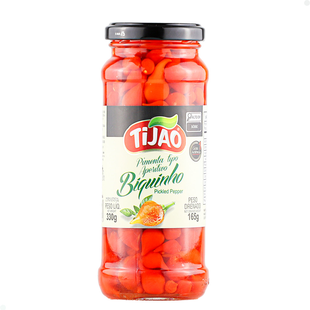 Pimenta Tipo Aperitivo Biquinho Tijão 330g em Oferta na Shopee