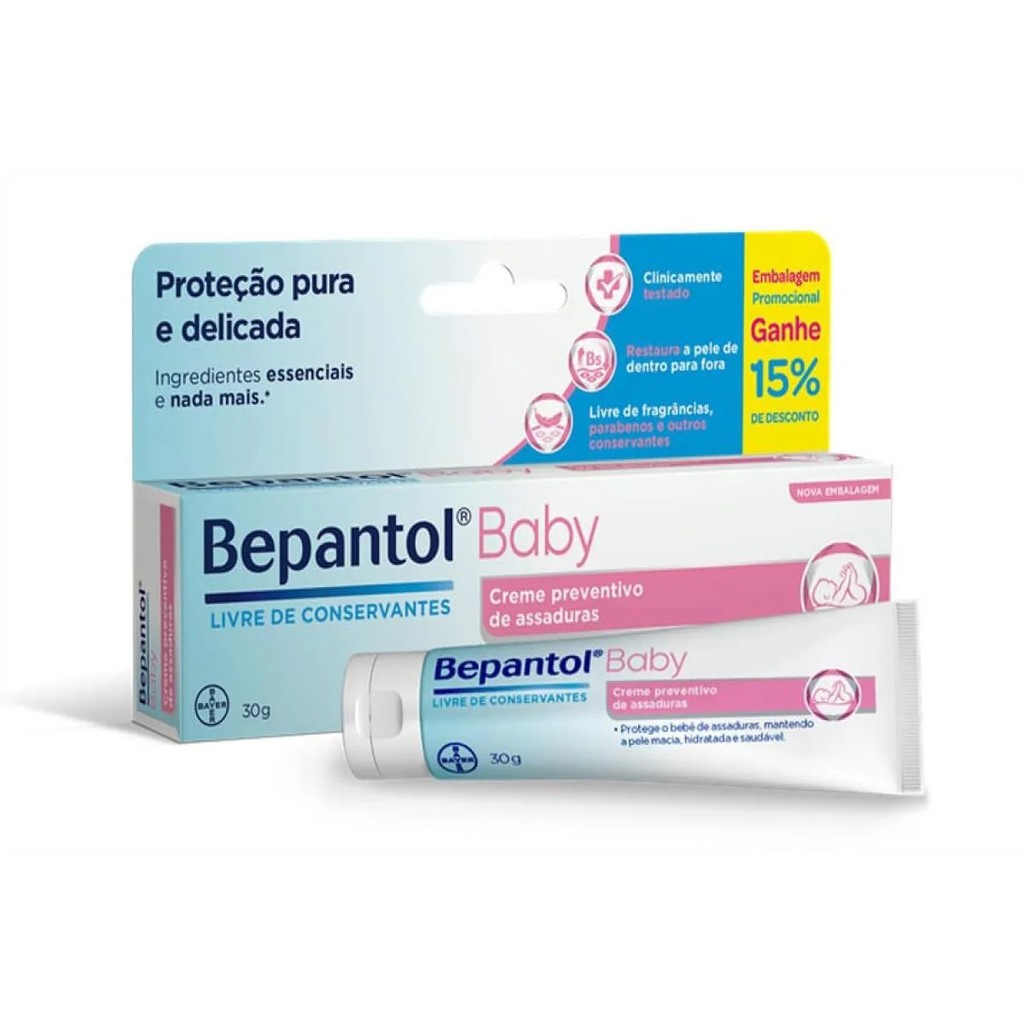 Creme Preventivo De Assaduras Bepantol Baby 30g - Bayer