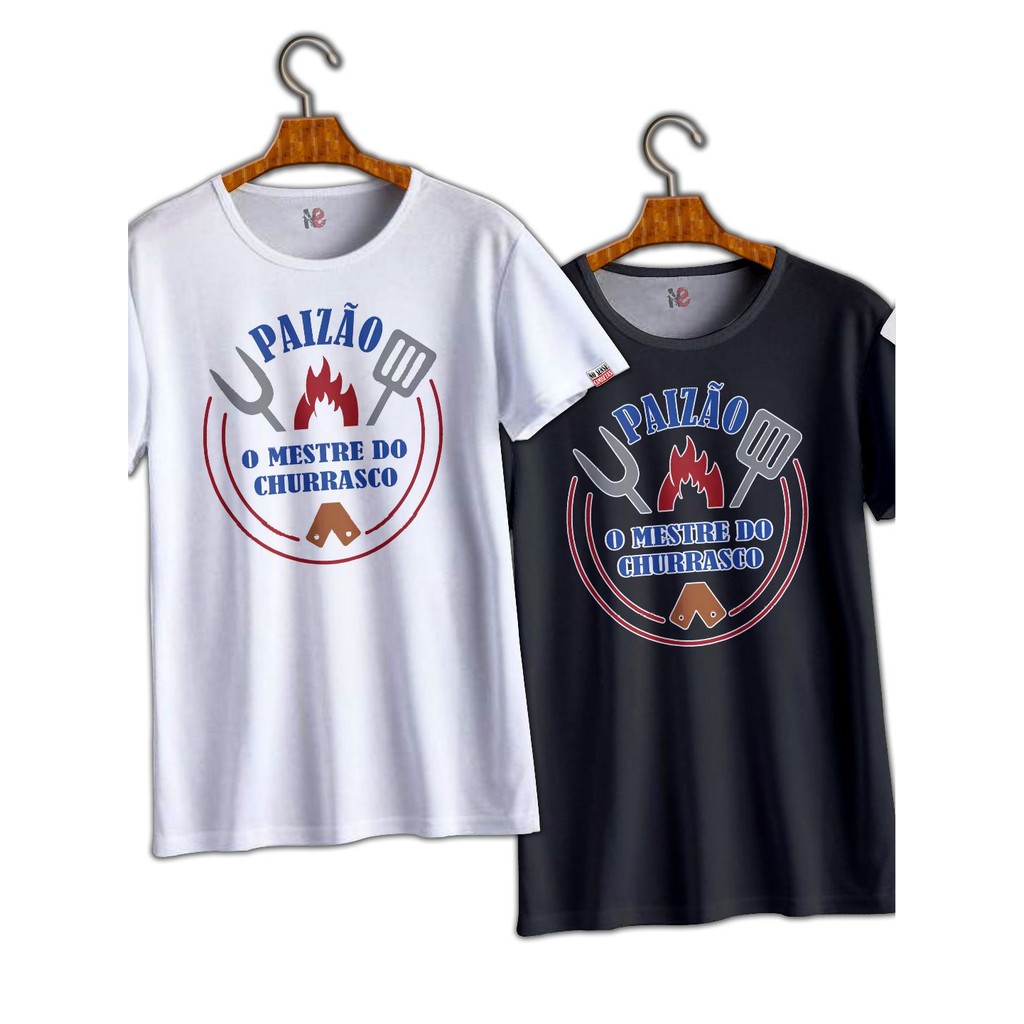 Camiseta Básica Dia dos Pais - Paizão, Mestre do Churrasco - No Sense
