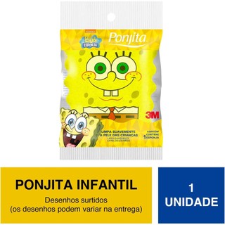 Esponja Banho Infantil Bob Esponja com 1 unidade