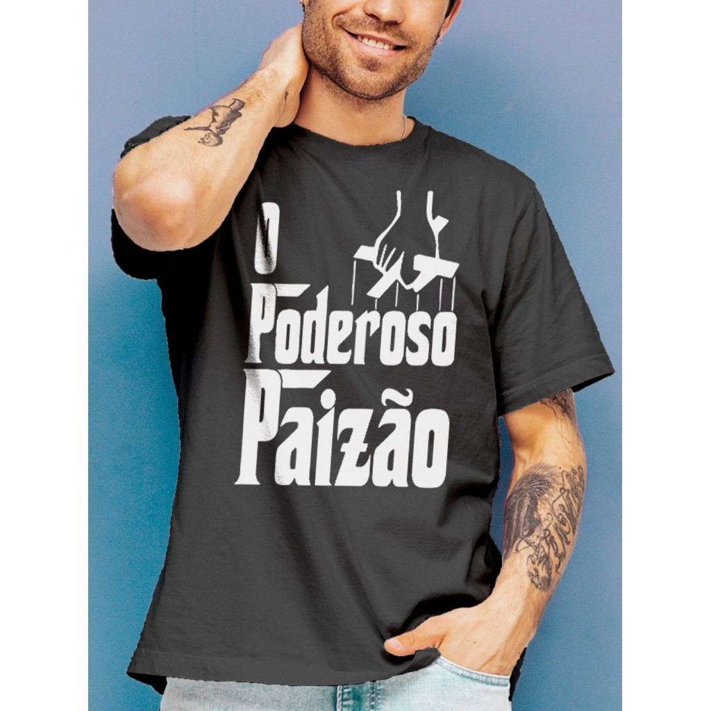 Camiseta Preta Dia dos Pais - O Poderoso Paizão - TOTAL - NO SENSE