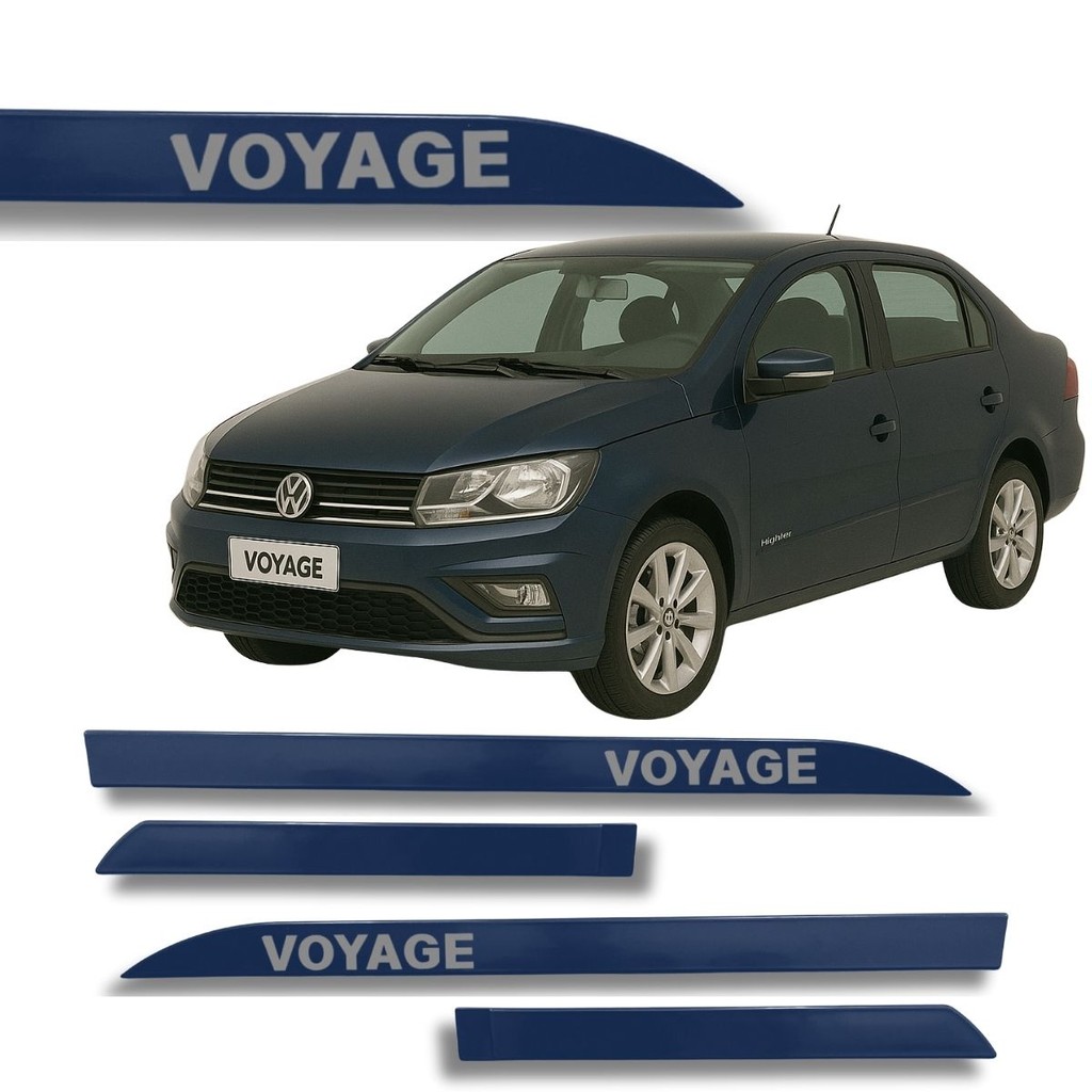 Friso Porta Lateral Volkswagen Voyage Azul Night 2009 A 2020