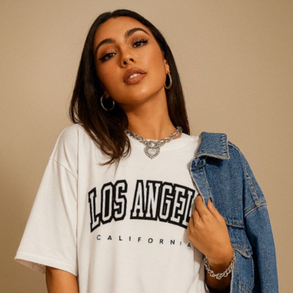 Camiseta Oversized Streetwear Treino Unissex Los Angeles STORE MAIDA