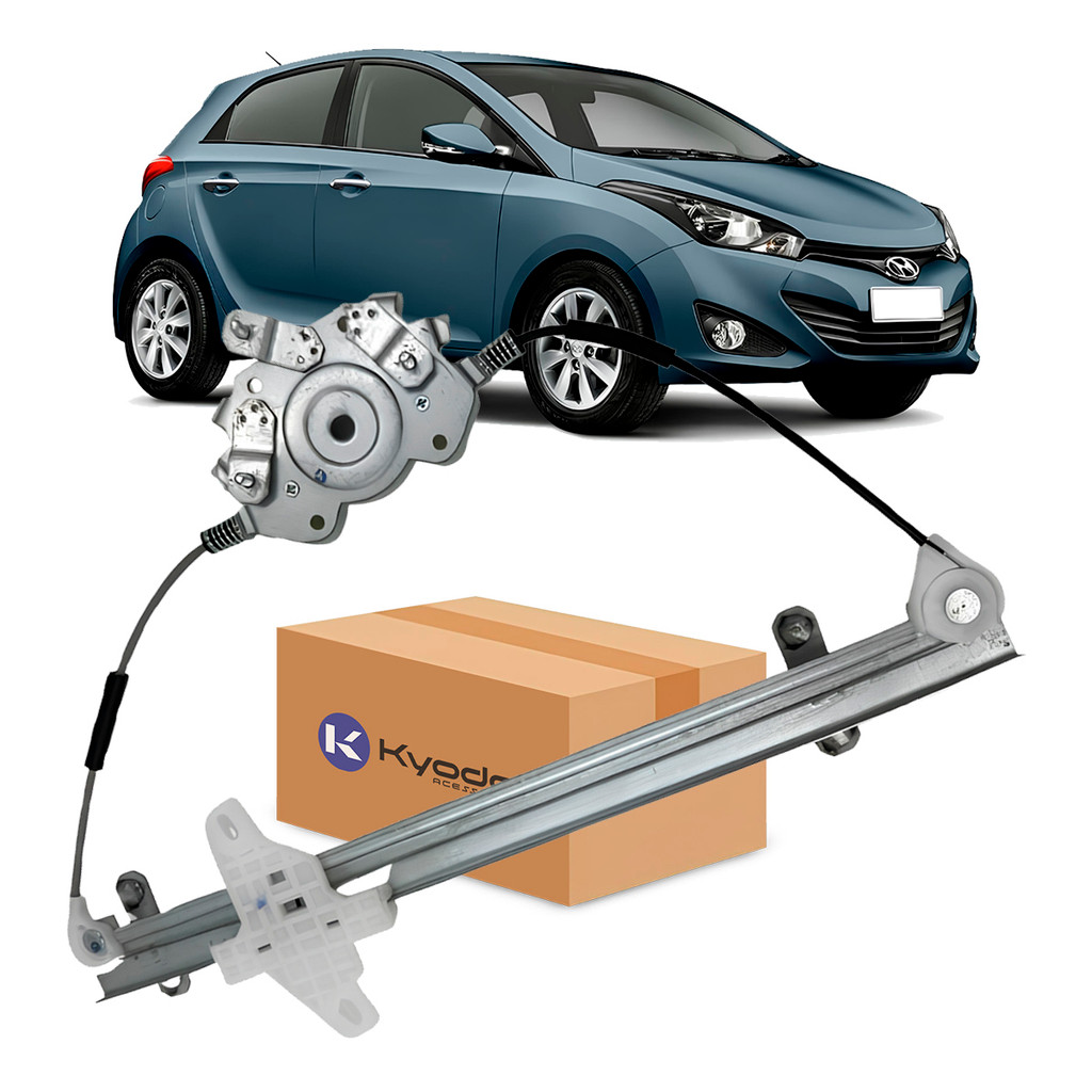 Máquina Vidro Elétrico Porta Dianteira Sem Motor HB20 4 Portas 2012 a 2019