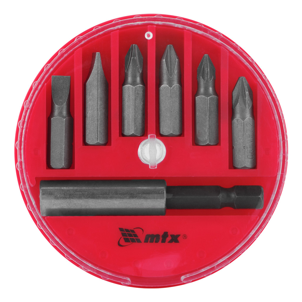 Jogo de Bits 1/4" MTX com 7 Peças Fenda Philips Pozidriv e Adaptador Magnético em Oferta na Shopee