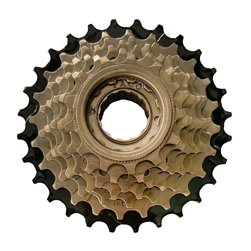 Roda Livre 7V 13/28D Index Dourada/Preta PACO em Oferta na Shopee