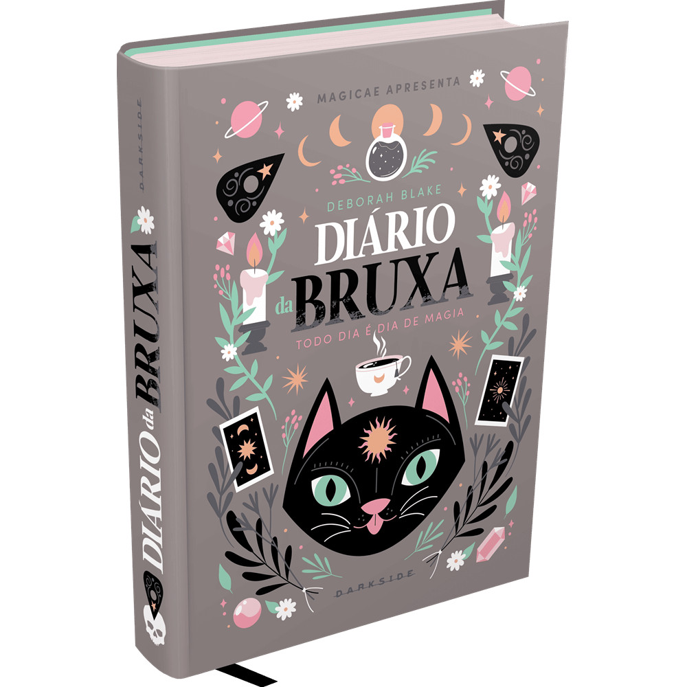Capa do livro Livro - Diário da Bruxa - por Deborah Blake - Editora Darkside -