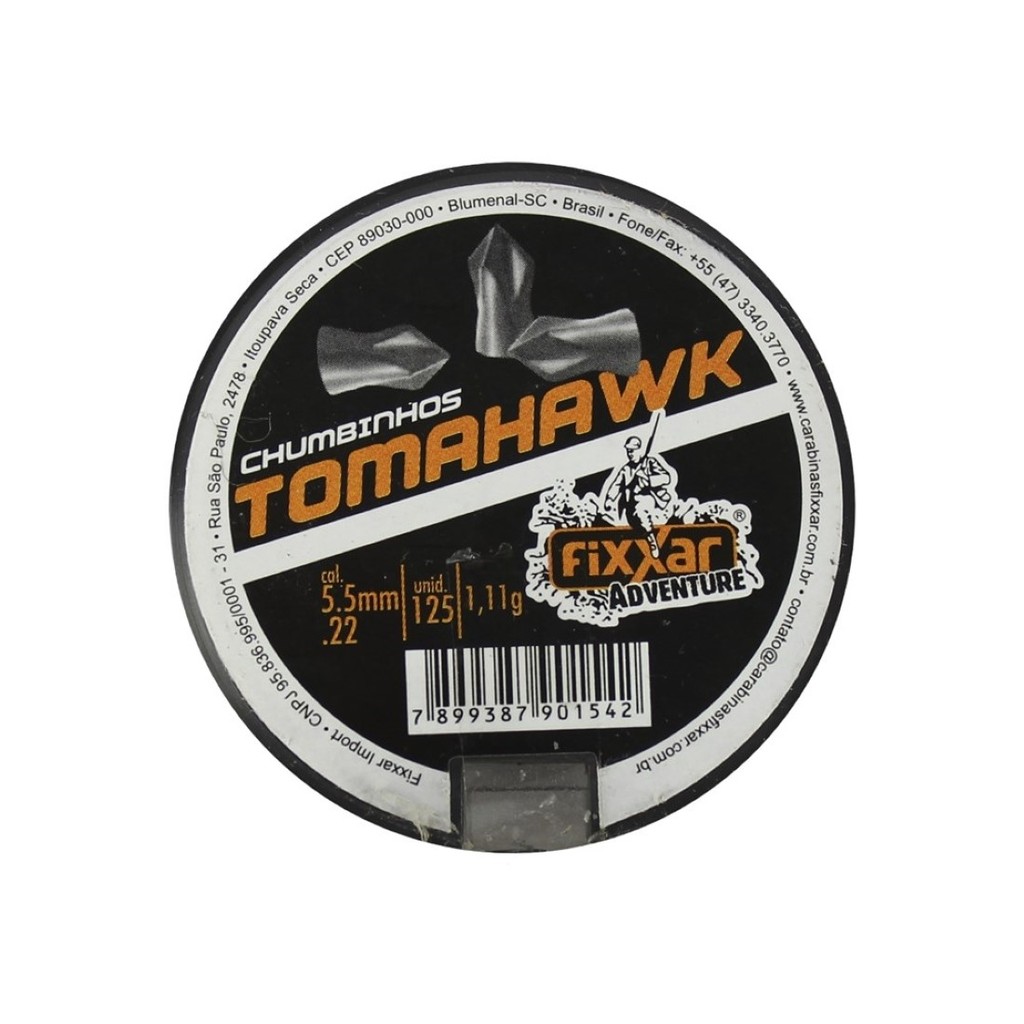 Chumbinho TOMAHAWK 5.5mm 125un