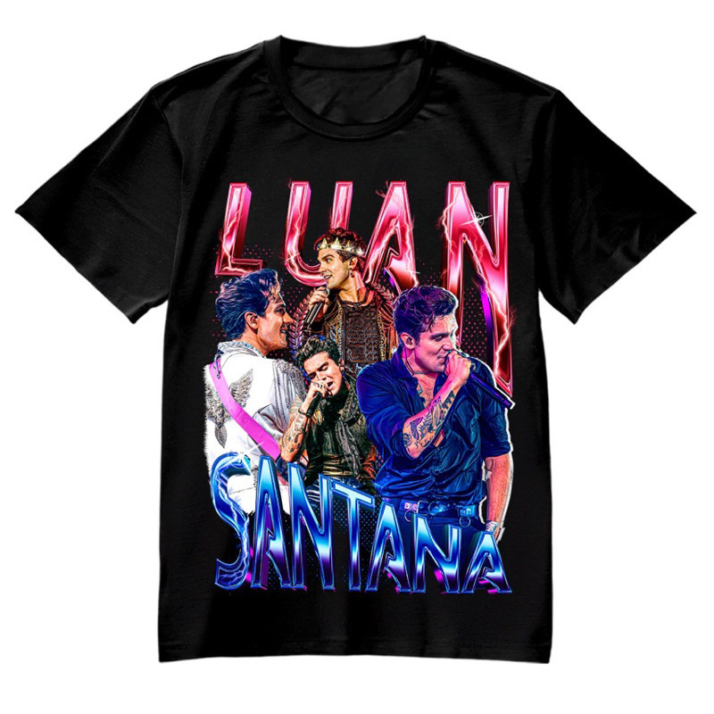 Camiseta Camisa Luan Santana Red Blue Unissex 10