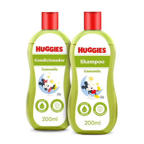 Kit 2 Itens Huggies Banho Baby Camomila - 1 Un