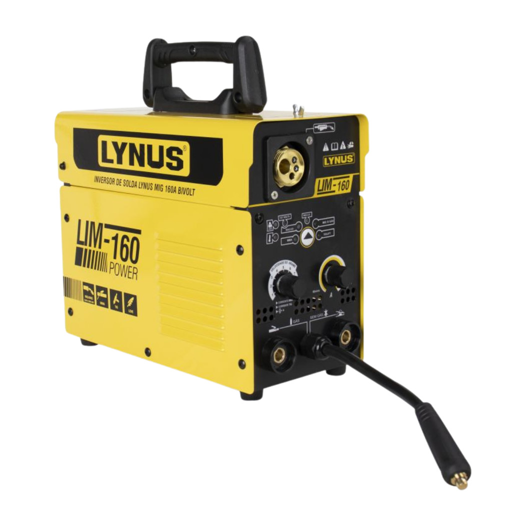 Inversor de Solda MIG 160A Bivolt Sem Gás LIM-160 Lynus