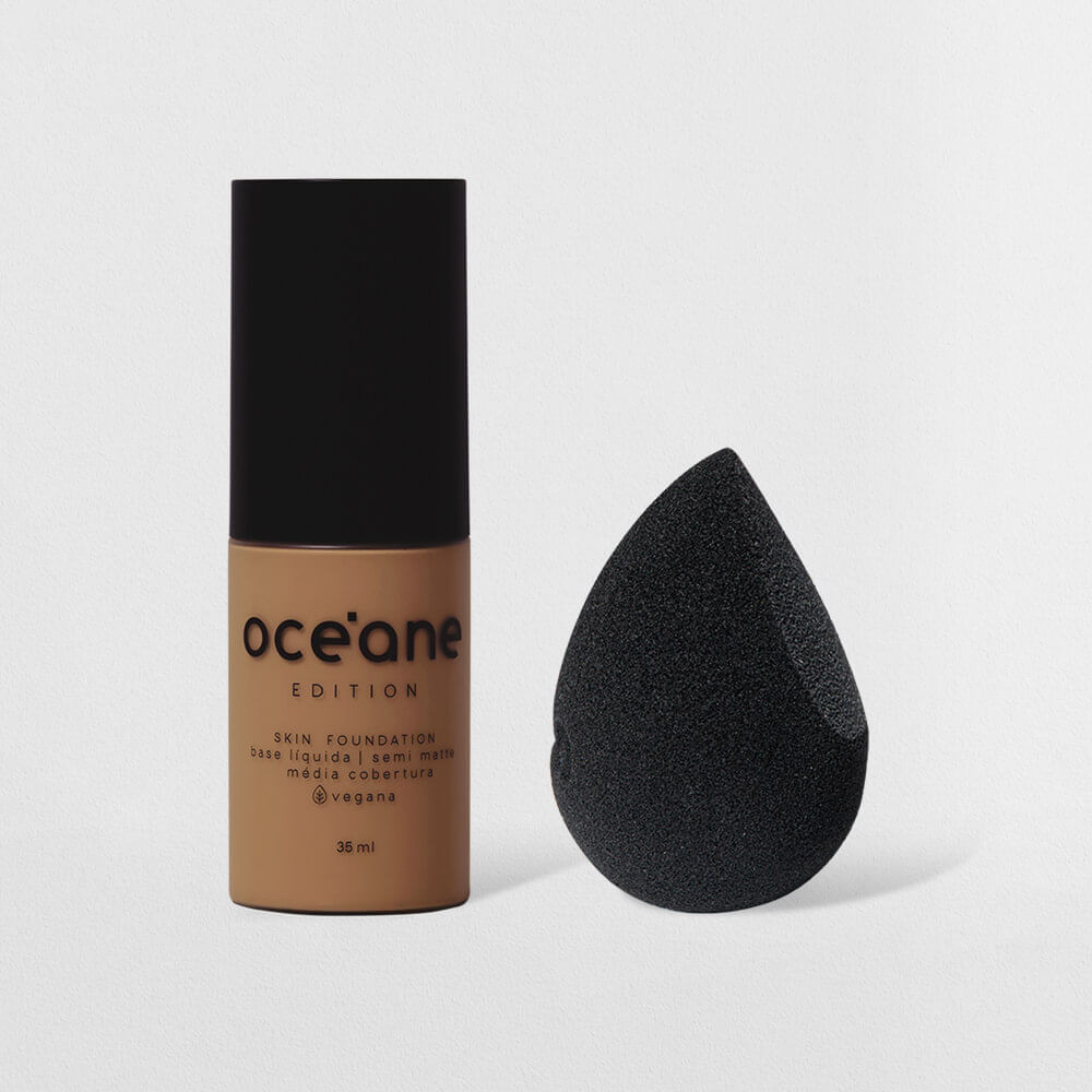 Kit Base Líquida 400m + Esponja de Maquiagem Océane Edition (2 Produtos) - Beauty