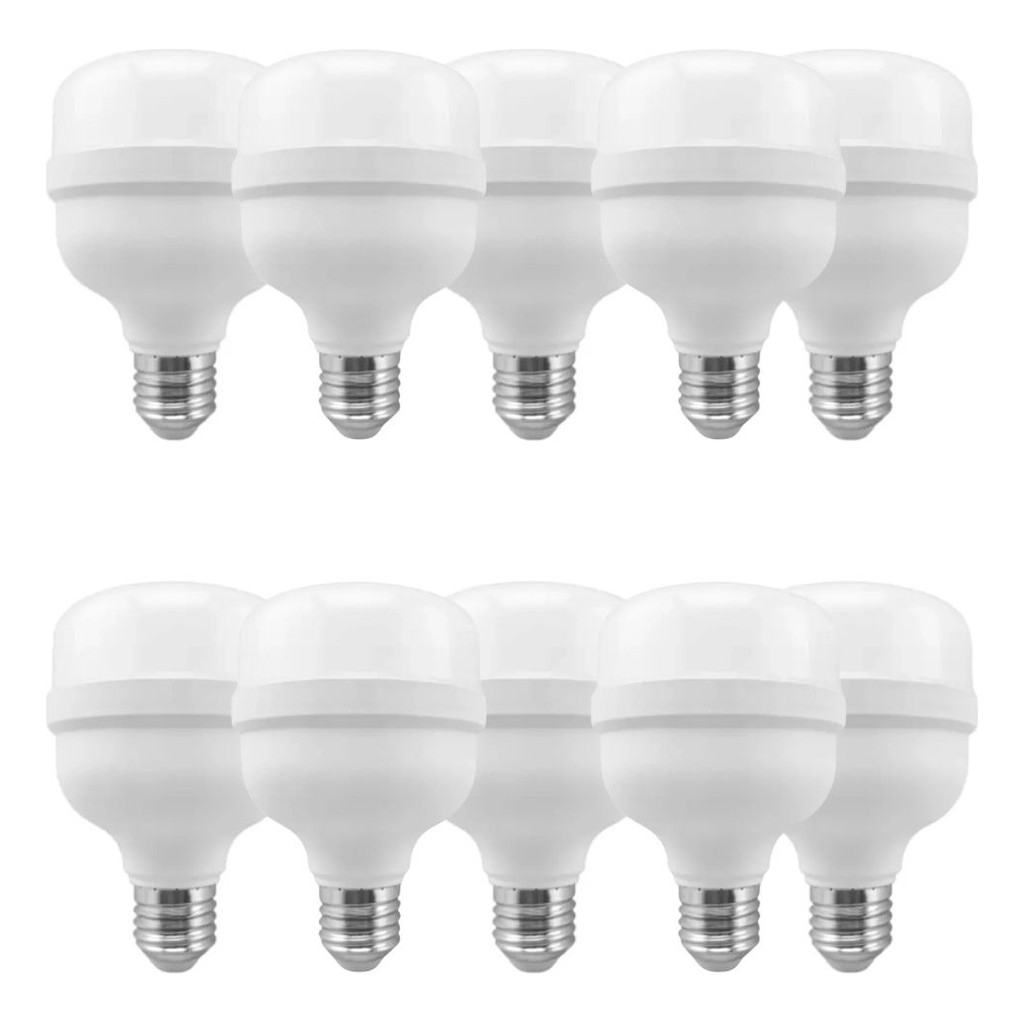 Kit  Lâmpada Led Super Bulbo E27 40w Branco Frio 6500k em Oferta na Shopee