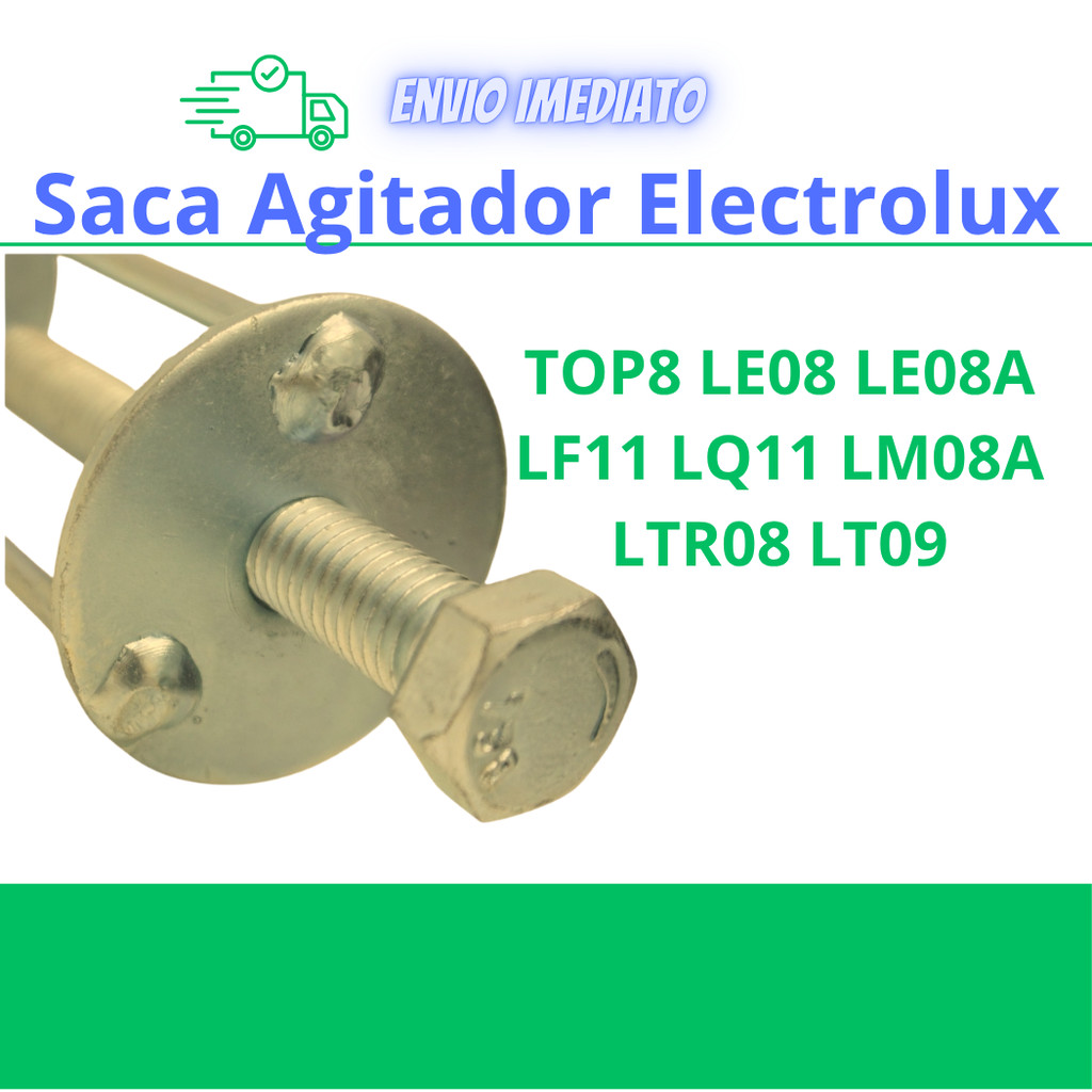 Saca Agitador Batedor Electrolux Top8 Le08 LE08A LF11 LQ11 LM08A  LTR08 LT09