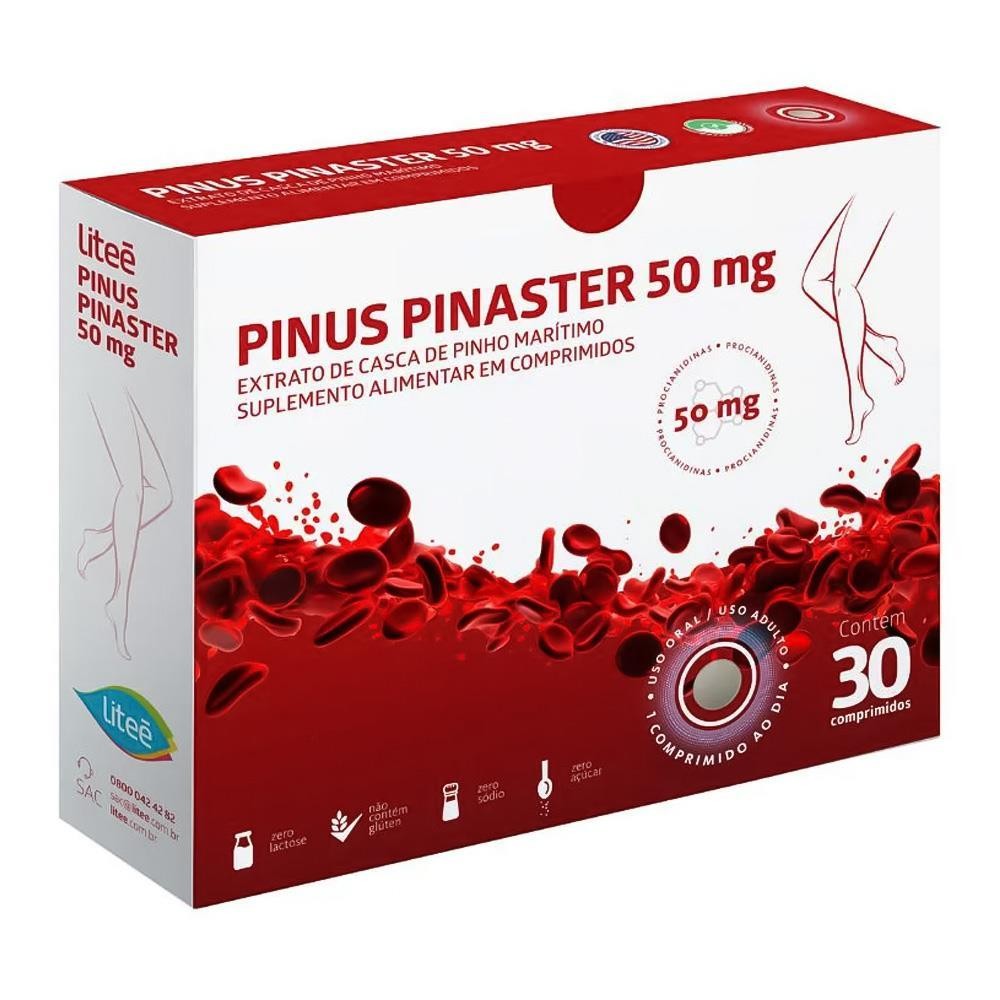 Pinus Pinaster 50Mg Com 30 Comprimidos Suplemento em Oferta na Shopee