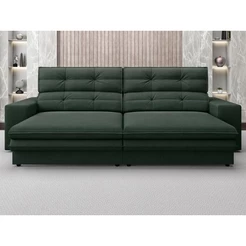 Sofá Pegasus 2,00m Assento Retrátil e Reclinável Velosuede - NETSOFAS