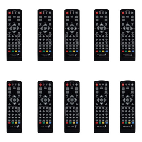 Kit De 10 Controle Remoto Ekotech Para Conversor Tv Digital