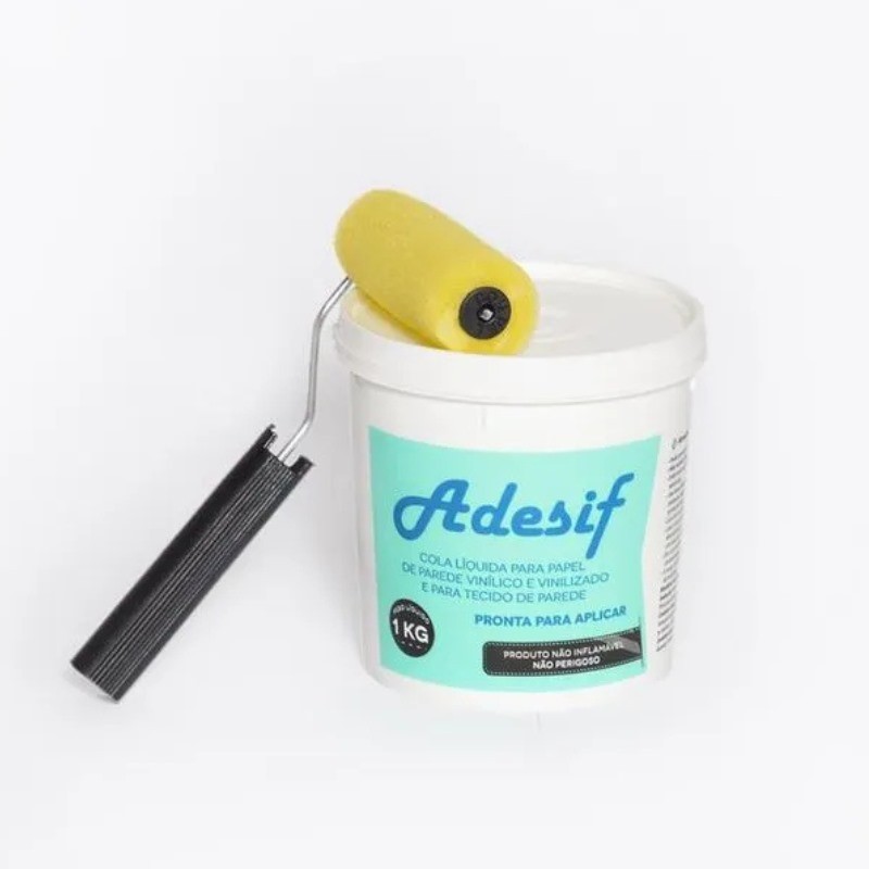 Cola Líquida para Papel de Parede 1KG Adesif em Oferta na Shopee