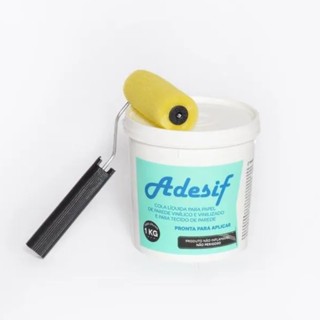 Cola Líquida para Papel de Parede 1KG Adesif