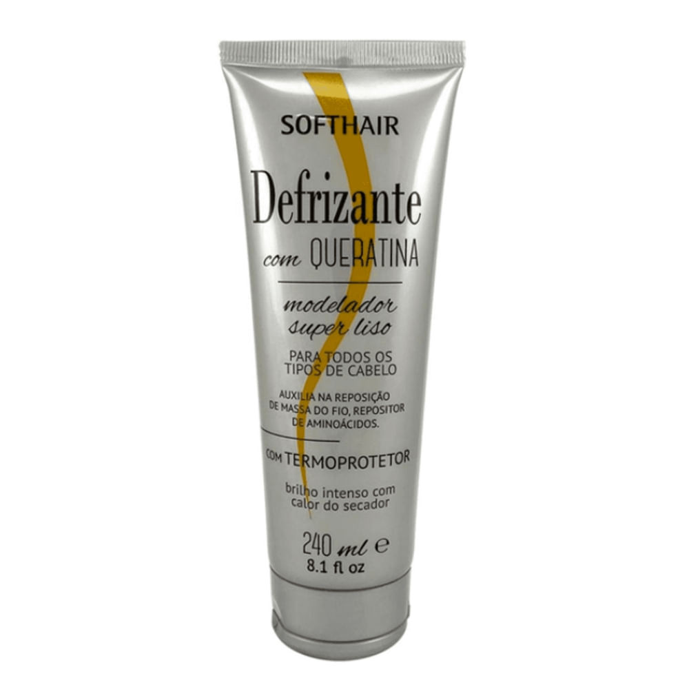 Defrizante com Queratina Soft Hair 240ml - Beauty