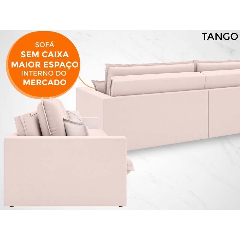 Sofá Tango 2,60m sem caixa, Retrátil e Reclinável Velosuede - NETSOFAS · foto 2