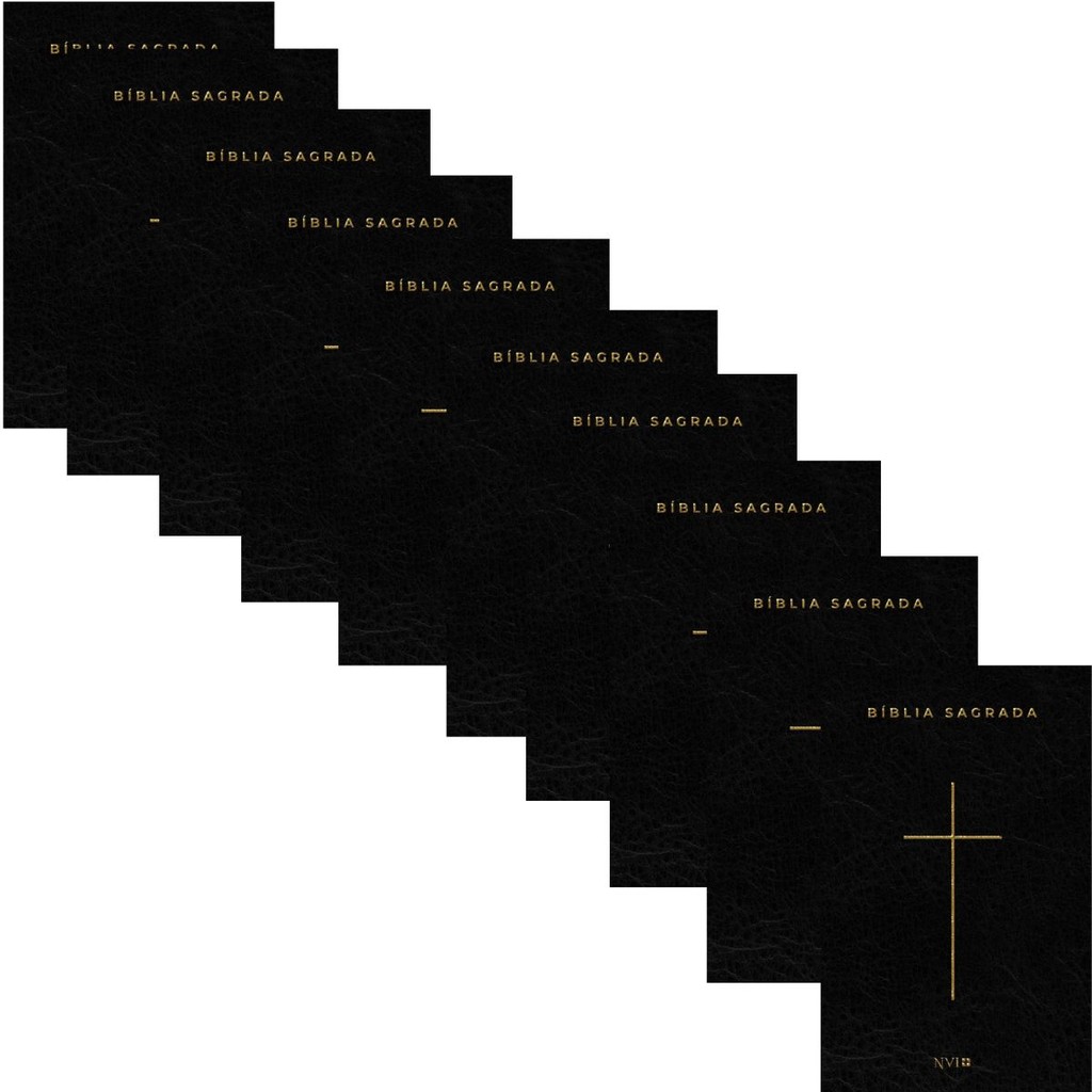 Kit 10 Bíblia Sagrada | NVI | Letra Normal | Capa Tira o Pecado do Mundo em Oferta na Shopee