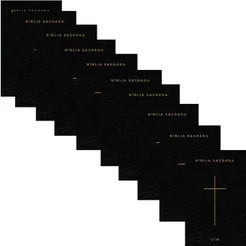 Kit 10 Bíblia Sagrada | NVI | Letra Normal | Capa Tira o Pecado do Mundo