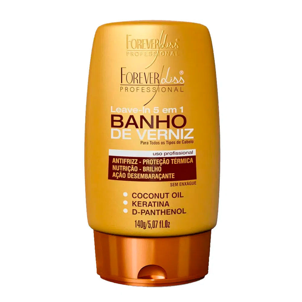 Leave In Forever Liss 5 Em 1 Banho De Verniz 140g - Beauty