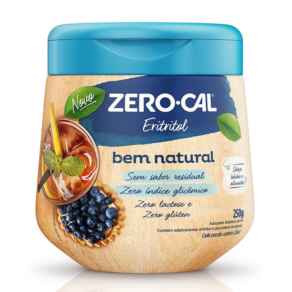 Adoçante em Pó Zero Cal Eritritol 250g - Food & Beverages