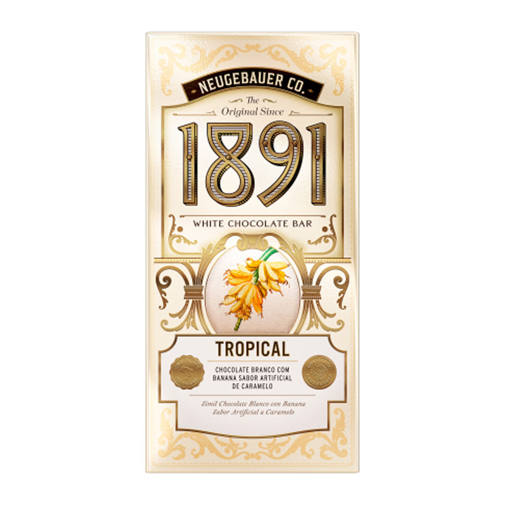 Chocolate Neugebauer 1891 Tropical Branco 90g - Food & Beverages