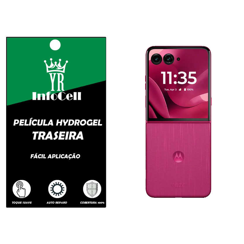 Película Hidrogel Hd Traseira Anti Impacto Motorola Moto Razr 60