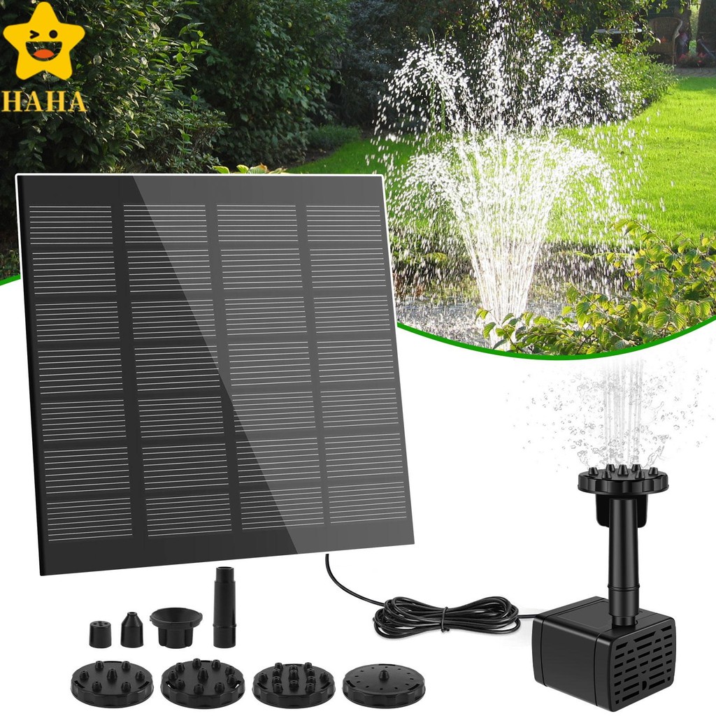 Bomba De Fonte Solar Para Banho De Pássaros Ao Ar Livre DIY Água Com 6 Bicos Shopbc1767