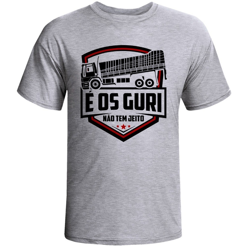 Camiseta Premium Caminhão é os Guri 100% Algodão Caminhoneiro Moda Envio Rápido