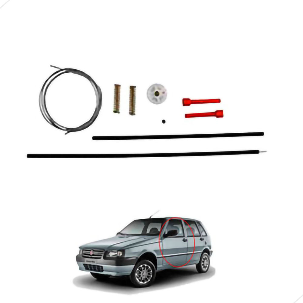 Kit Reparo Máquina Vidro Elétrico Uno - Dianteiro (vp5023) Fiorino 1986 a 2006 25776