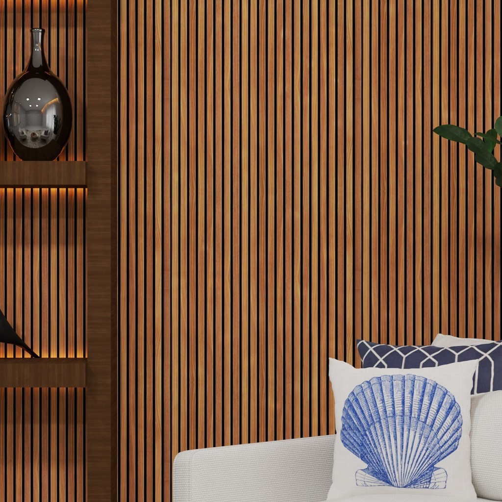 Papel De Parede Adesivo Madeira Ripado Premium Decoração Quarto - Envio Rápido