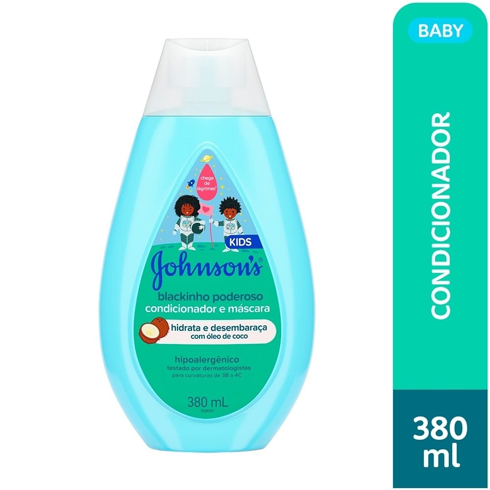 Condicionador e Máscara Infantil Johnson's Cabelo Crespo Blackinho Poderoso 380ml em Oferta na Shopee