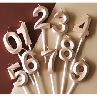 Velas de Aniversario Numéricas Ouro Rose – MiniDesign - SilverPlastic em Oferta na Shopee