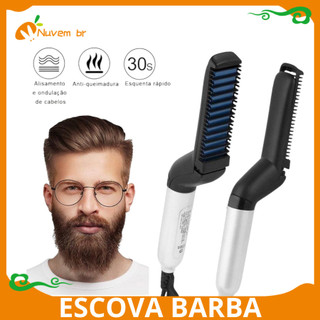 Escova Barba Chapinha Modelador, Pente Portati, Chapinha prancha Modelador E Alisador De …