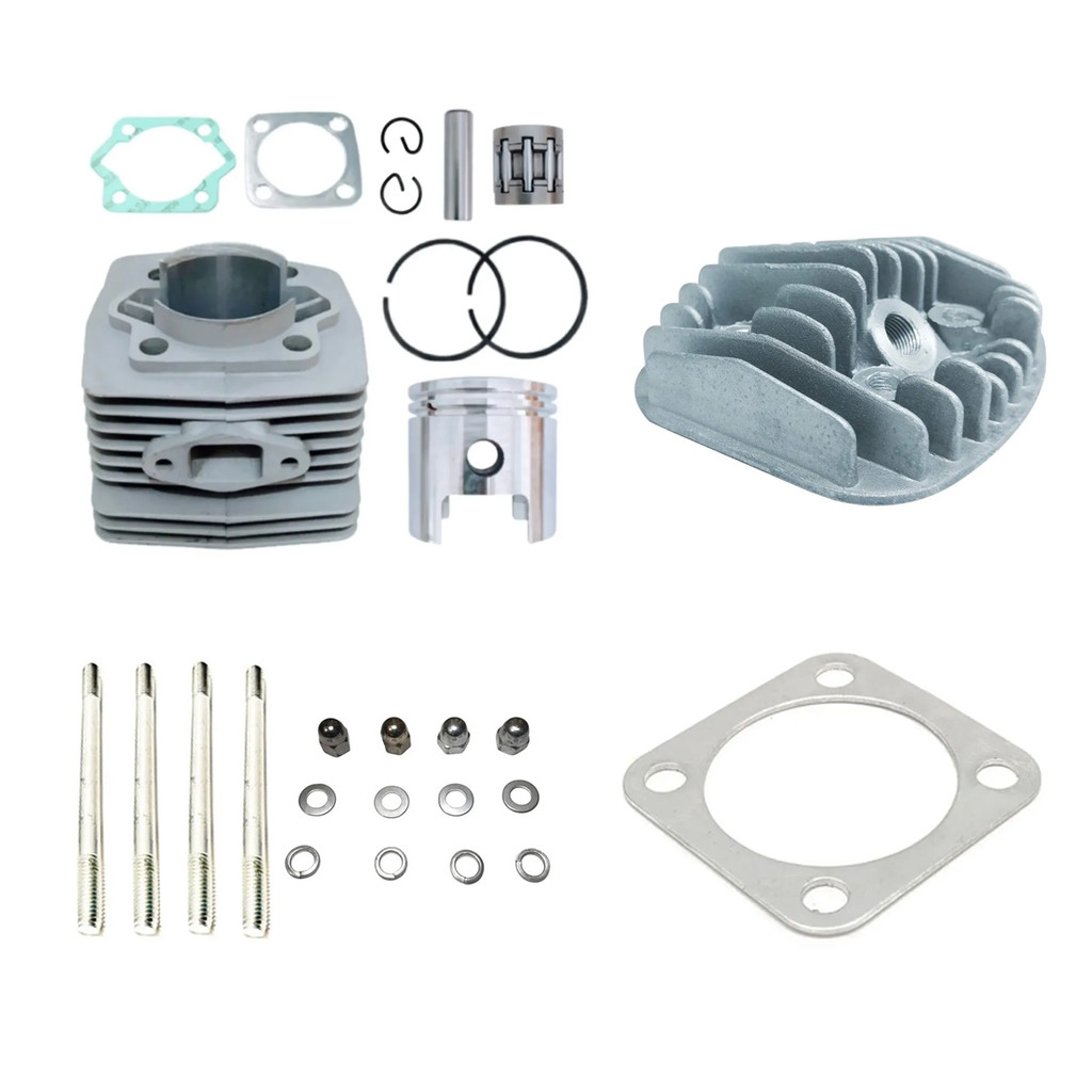 Kit Cilindro Cabeçote  Parafusos Junta Completo Bicicleta Motorizada 80cc
