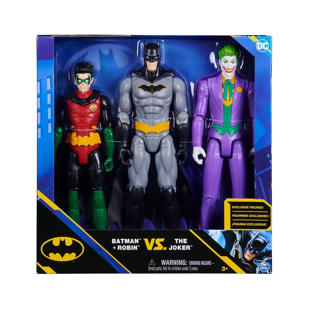 3 Bonecos Robin, Batman e Coringa De 30Cm - Dc em Oferta na Shopee