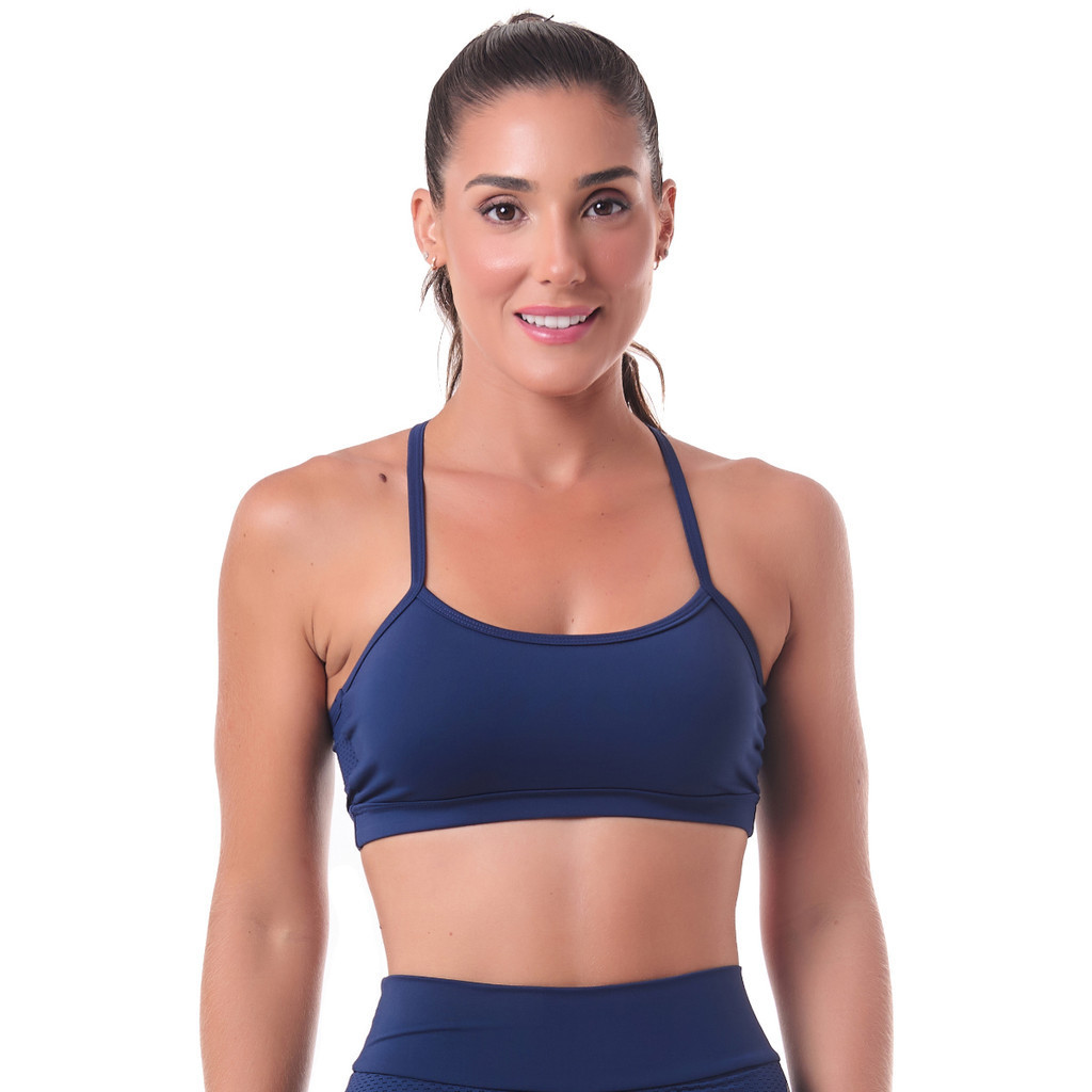 Top Light Marinho SND Fitness em Oferta na Shopee