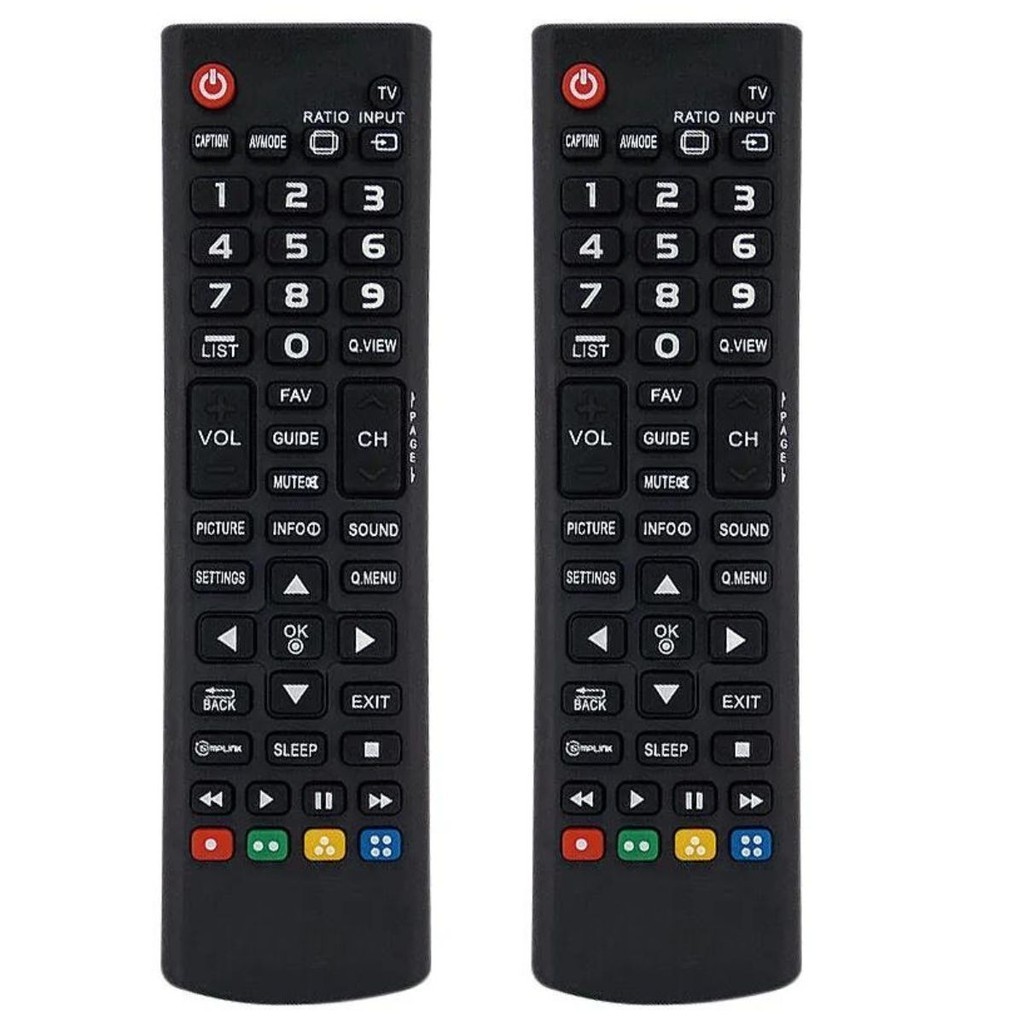 Kit com 2 Controle compatível Tv Lcd Led Plasma LG Akb73715613 32LN540B 32LN536B 32LN5400 |39LN5400