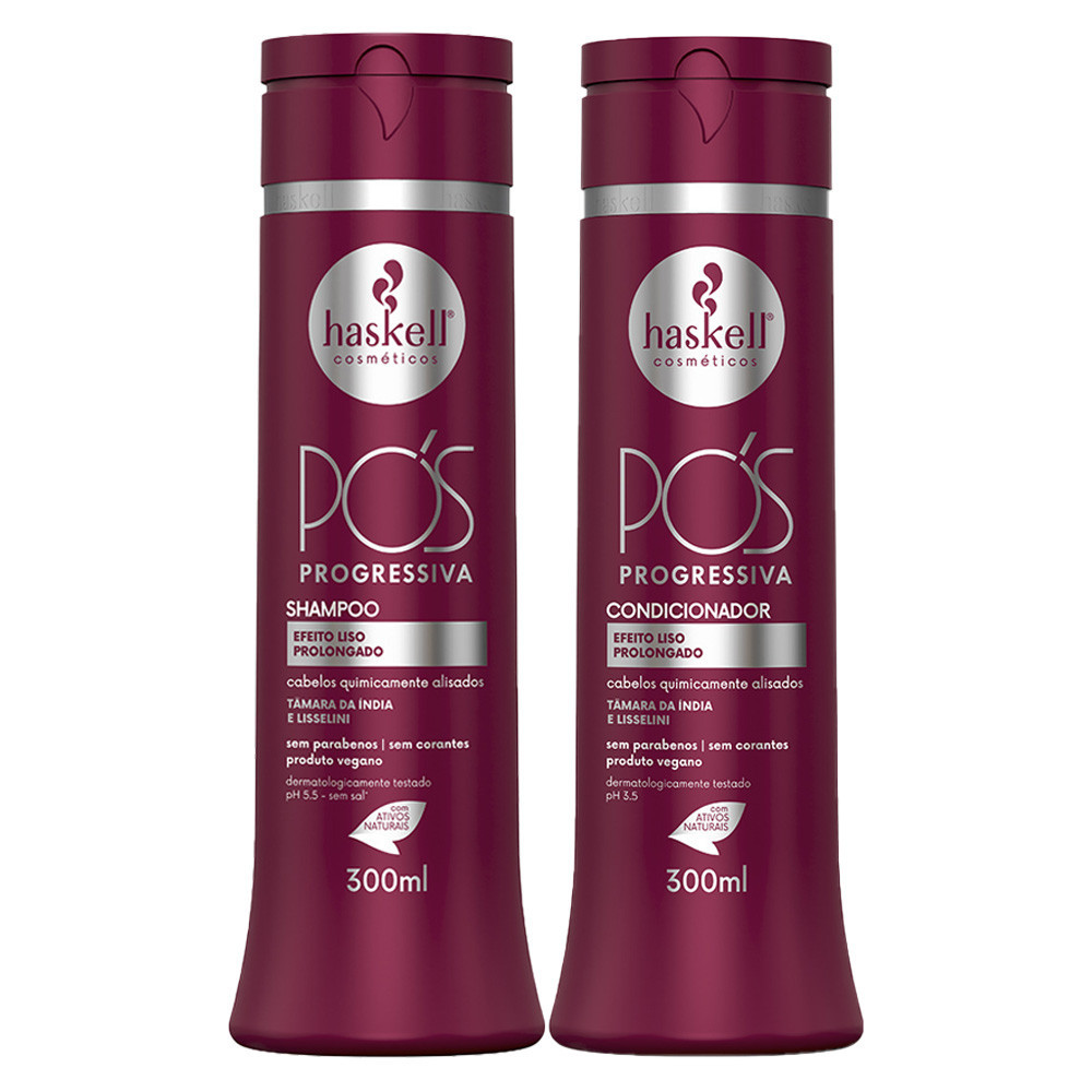 Kit Haskell Pós Progressiva Shampoo+ Condicionador 300ml