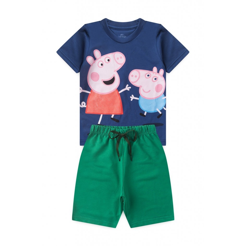 Conjunto Masculino Infantil Amor De Irmão - Peppa Pig - Baby & Kids Fashion