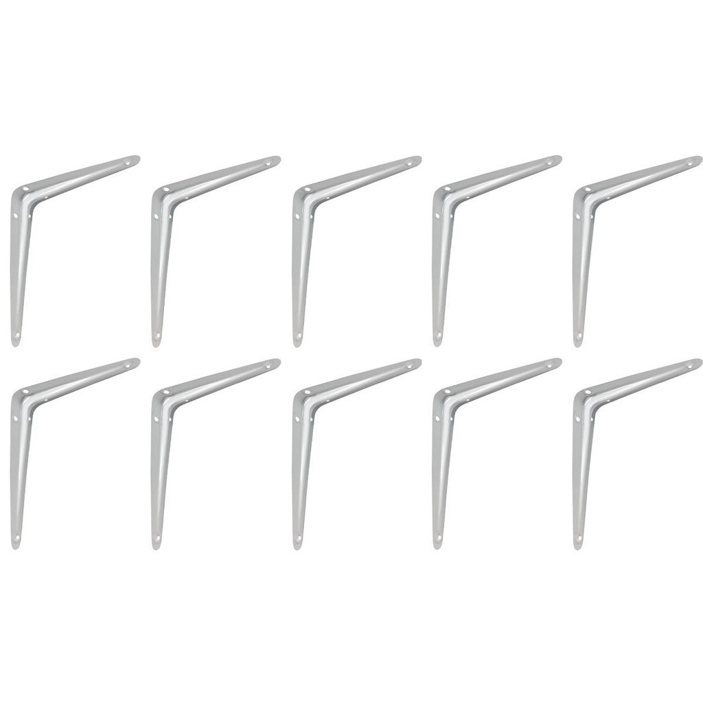 Kit Suporte De Prateleira - Cantoneira - 25 X 30 Cm 47,0004 (Com 10 Unidades) - Nord em Oferta na Shopee