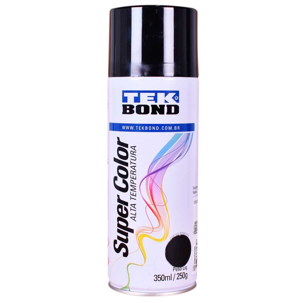Tinta Spray Preto Alta Temperatura 350ml (250gr) Tekbond – 23251006900